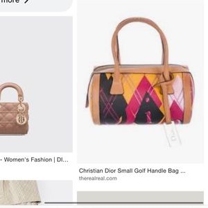 Dior Golf small bag 2004 pink black